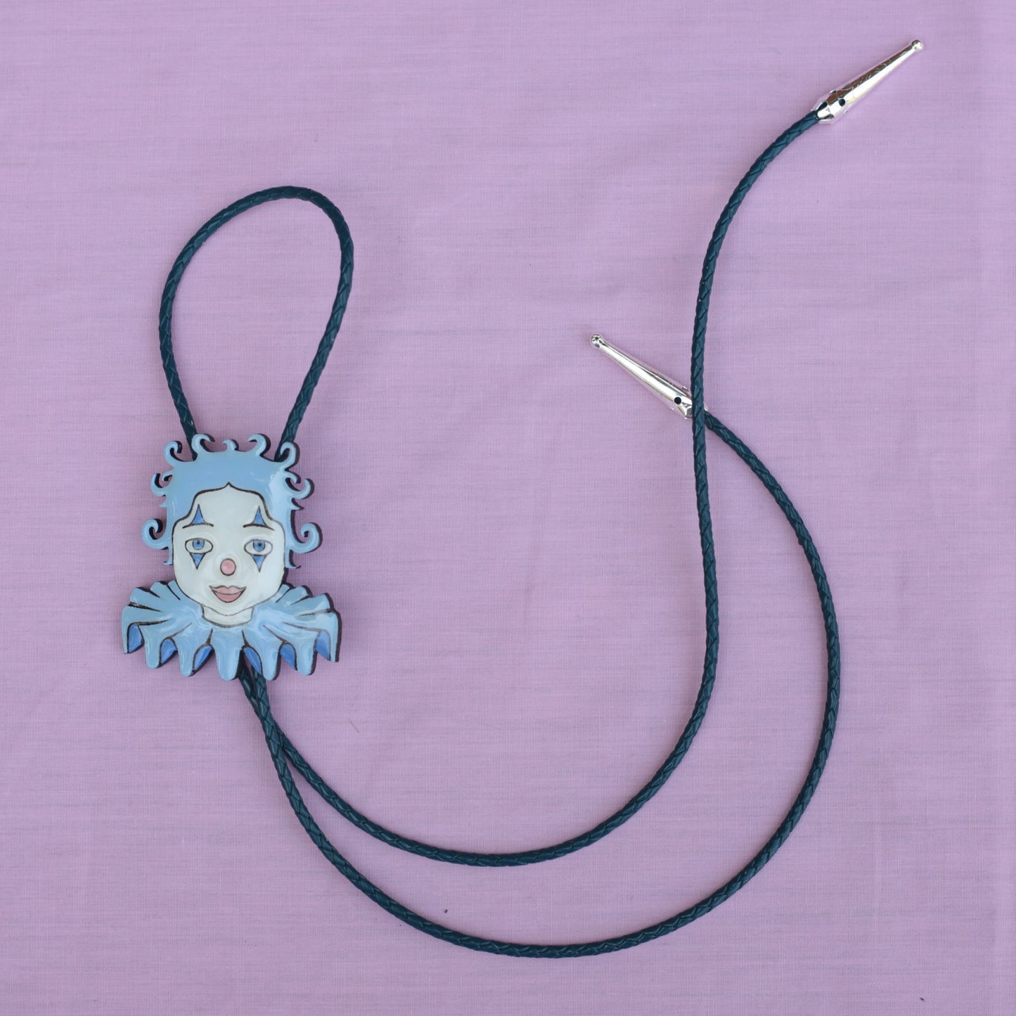 Blue Clown Bolo Tie
