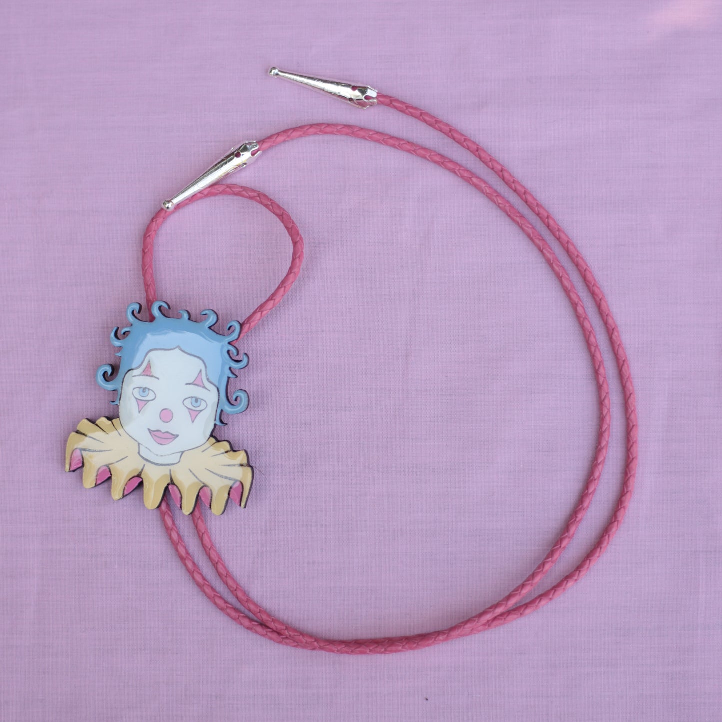 Pastel Clown Bolo Tie