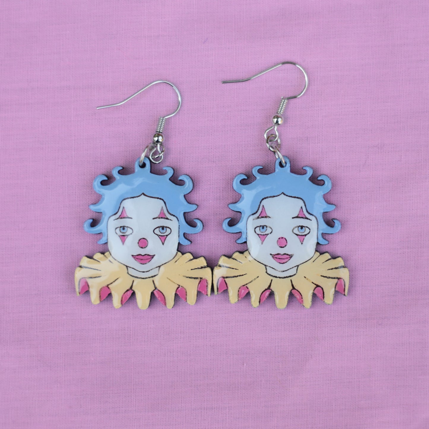 Pastel Clown Earrings