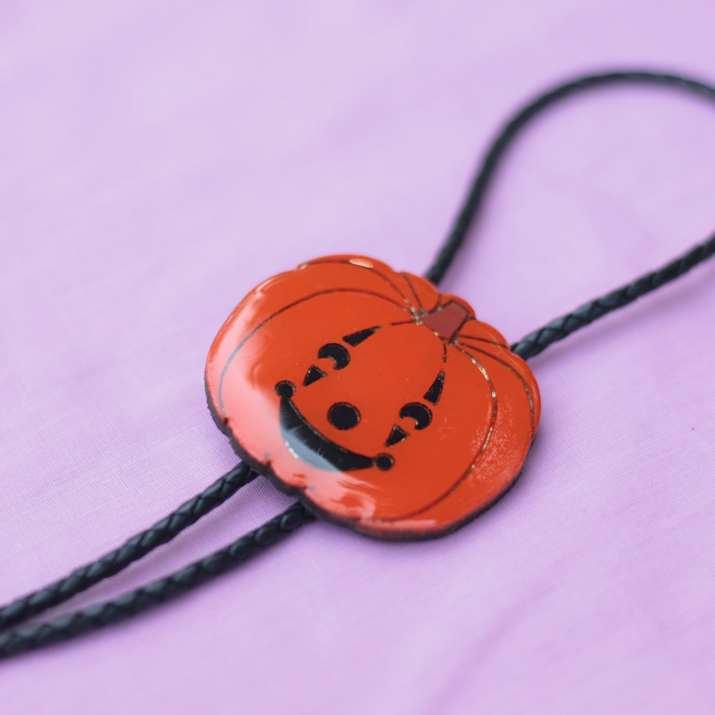 Clown Jack-O'-Lantern Bolo Tie