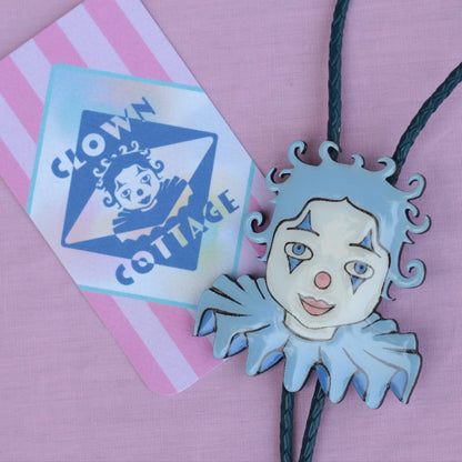 Blue Clown Bolo Tie