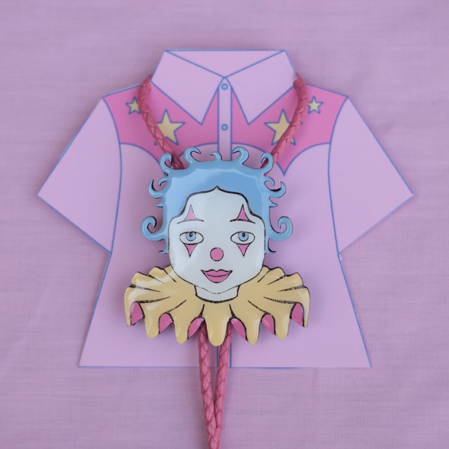 Pastel Clown Bolo Tie
