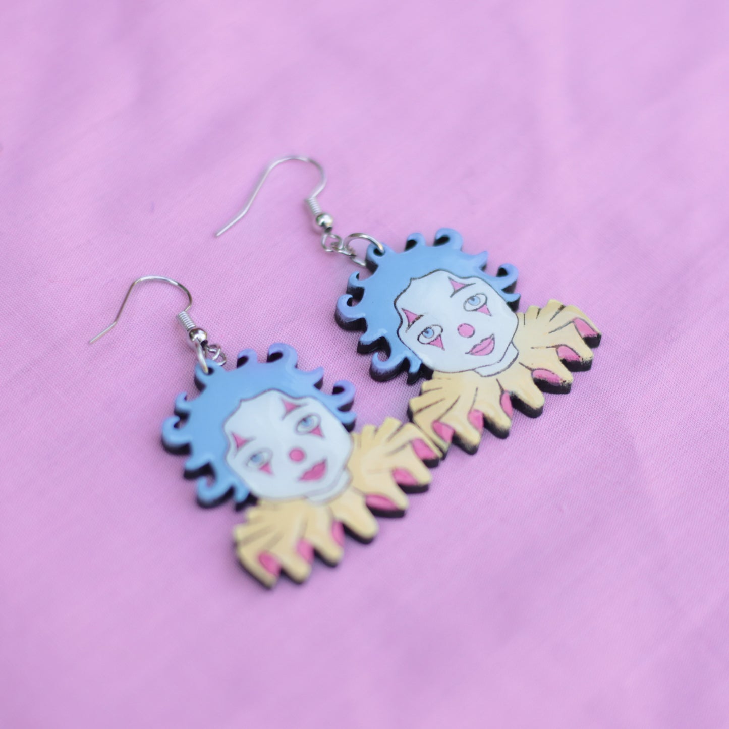 Pastel Clown Earrings