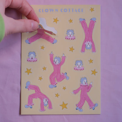 Clowning Around Sticker Sheet