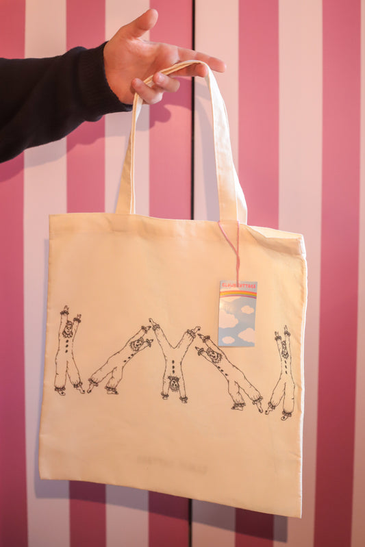 Clown Cartwheel Tote Bag